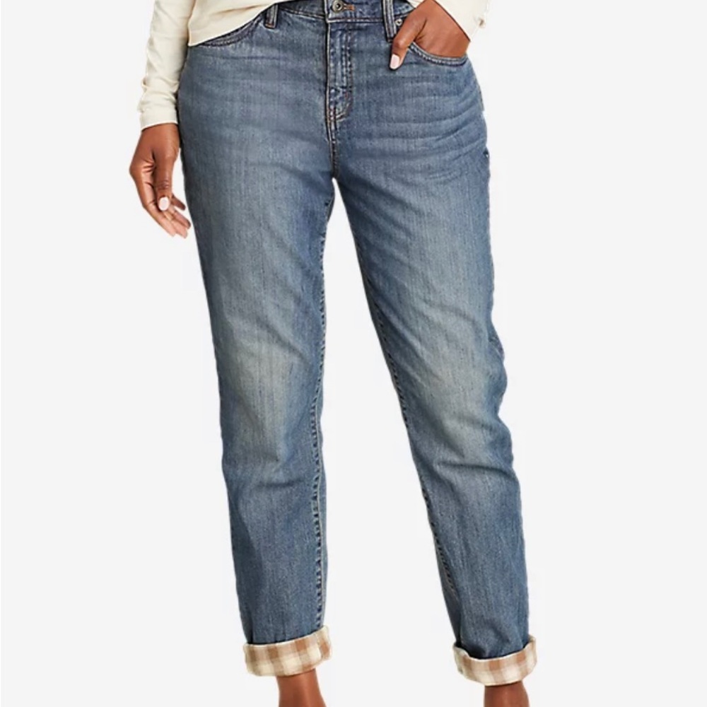Eddie Bauer Relaxed Fit Flannel-Lined Jeans